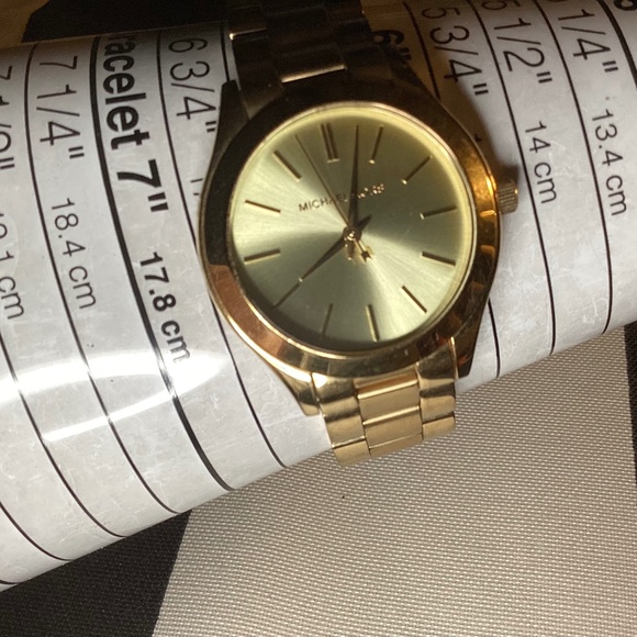 Michael Kors Gold-tone Mini Slim Runway Women’s Watch MK-3512 - Picture 11 of 12